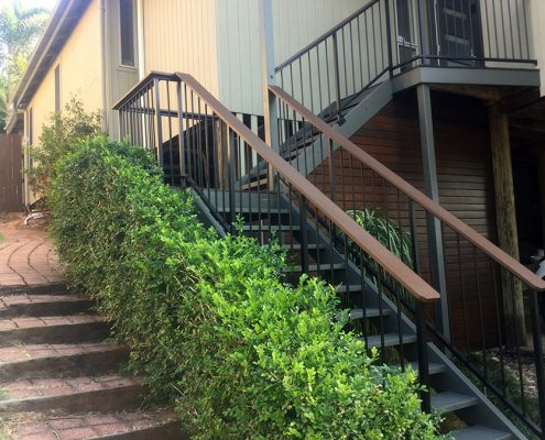New balustrade installed - Pre house paint